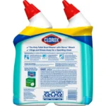 Clorox Toilet Bowl Cleaner Clinging Bleach Gel, Ocean Mist, 24 fl oz, 2 Pack - Image 5