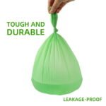 200 Counts 4 6 Gallon Biodegradable Trash Bags Small Can Liners 4 5 6 Gal Waste Basket Bags Bin Liners Bathroom Bedroom Kitchen Unscented Tear Resist