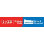 Great Value Everyday Strong Split Sheets Paper Towels, 12 Double Rolls - Image 3
