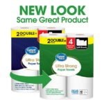 Great Value Ultra Strong Paper Towels, White, 2 Double Rolls - Image 2