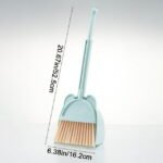 Kids Broom & Dustpan, Colorful Cleaning Toy Set, Child-Safe Housework Tools, Rotating 180° Broom, Built-In Comb Dustpan, Encourages Responsibility, Fun Learning Gift - Image 2