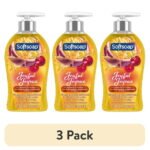 (3 pack) Softsoap Joyful Liquid Hand Soap, Paraben Free, pH Balanced, Cherry and Passion Fruit Scent, 11.25 fl oz Pump Bottle