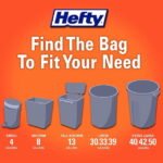 Hefty Ultra Strong Tall Kitchen Trash Bags, Blackout, Clean Burst, 13 Gallon, 110 Count - Image 3