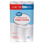 Great Value Everyday Strong Paper Towels, Split Sheets, 12 Double Rolls, Compare to Sparkle - Image 2