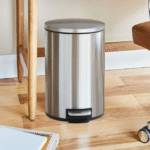 Better Homes & Gardens Bathroom Trash Can, 3.1 Gallon Small Stainless Steel Step Garbage Bucket Bin with Soft Close Lid, Silver - Image 3