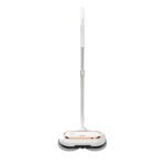 Cordless Electric Mop, AlfaBot Floor Cleaner with LED Headlight & Water Sprayer, Up to 60 mins Working Time, Dual-Motor Powerful Spin Mop with 13.6oz Water Tank for Multi-Surface, Self-Propelled