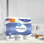 Pack contains 12 Mega Rolls (224 Sheets Per Roll) of Charmin Toilet Paper Ultra Soft 12 Mega Rolls = 48 Regular Rolls Trusted Softness, Better Tear vs. the leading USA 1-ply bargain brand 2X more absorbent so you can use less vs. the leading USA 1-ply bargain brand Irresistible softness you can feel Holds up so your hands and behind keep clean while you go 1 Mega Roll = 4 Regular Rolls based on number of sheets in Charmin Regular Roll bath tissue More 'gos' per pack with Charmin's plush Ultra Soft Rolls - Image 2