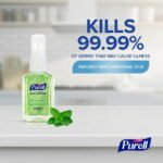 PURELL® Advanced Hand Sanitizer Energizing Mint, Infused with Essential Oils, 2 oz Pump Bottle - Image 3