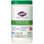 CloroxPro Hydrogen Peroxide Cleaner Disinfectant Wipes, 155 Count Canister - Case of 6 (30825) - Image 2