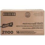 (4 pack) Genuine Joe GJO21100 Multifold Towels, 250 Sheets per Pack, 16 Pack - Image 3