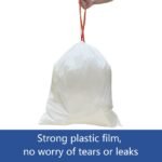 HygiCare 13 Gallon Drawstring Trash Bag, Tall Kitchen, 200 Count, Unscented, Super Strong, Leakproof - Image 2