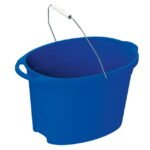 Auto Drive Plastic 12-Quart Oval Bucket, Blue