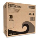 Boardwalk Kitchen Roll Towel, 2-Ply, 11 x 9, White, 85 Sheets/Roll, 30 Rolls/Carton -BWK6272