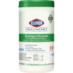 Clorox Healthcare Hydrogen Peroxide Cleaner Disinfectant Wipes, 6.75 x 5.75 Inches, 155 Count