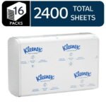 Kleenex Professional Universal Multifold Paper Towels, Bulk (01890), Absorbency Pockets, 9.2" x 9.4" Towel, White (150 Sheets/Pack, 16 Packs/Case, 2,400 Sheet Total)