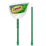 Libman Angle Broom and Dustpan Set with Steel Handle for Indoor and Outdoor Use