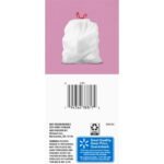 Great Value Drawstring Trash Bags 4 Gallon White Lavender Fields, 40 Bags - Image 2