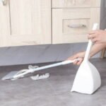 Small Broom and Dustpan Set Broomstick and Dust Pan Combo for Home Kitchen Room Kids Housework Cleaning Craft (White) - Image 2