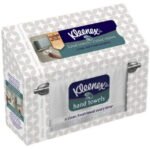Kleenex Disposable Hand Towels, 8" Width x 9.1" Length, 1-Ply, 60 Count, 6 / Carton - Image 2