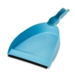 Great Value Plastic Dust Broom & Pan, Blue - Image 3