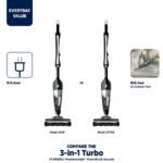 BISSELL 3-in-1 Turbo, Corded, Stick Vacuum, Carpet, Area Rugs, Hardfloor, Upholstery, Removable Hand Vac, Lightweight, Motorized Bursh Roll, 2610, Black - Image 2