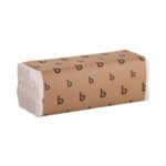 Boardwalk C-Fold Bleached White Paper Towels, 200 sheets, 12 ct - Image 2