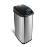 Nine Stars Automatic Kitchen Trash Can, 13 Gallon Stainless Steel, Motion Sensor Hands-Free Soft-Close Lid Garbage Bin, Silver - Image 3