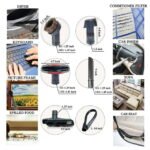 7PCS Universal 1.25 Inch Vacuum Brush Attachment Kit Compatible with All Vacuums Using 1-1/4'' Accessories - 32mm Shop Vac Accessories: Horse Hair Dust Brush, Flexible Crevice Tool & more - Image 2