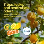 Glad ForceFlex Tall Kitchen Drawstring Trash Bags, 13 Gal, Gain Lemon Zest Febreze, 40 Count - Image 2